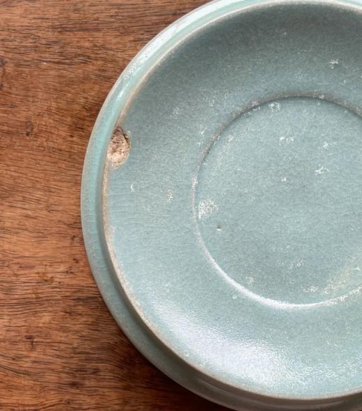 汝窑天青釉笔舔砚，顺丰包邮 商品图13