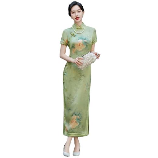 高端老上海旗袍新中式夏女2024新款复古改良高级感国风连衣裙长款 商品图4