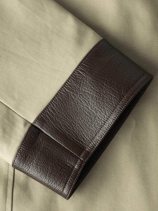 COCO ZONE 设计感翻领长款风衣外套单排扣上衣CC1C1652 商品图6