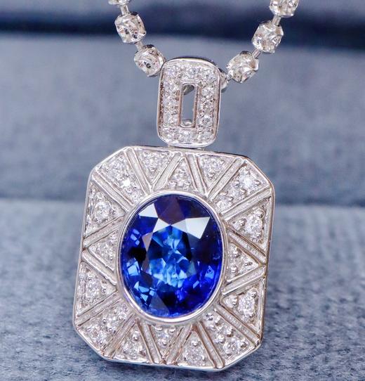 1.12ct 蓝宝石吊坠 商品图2