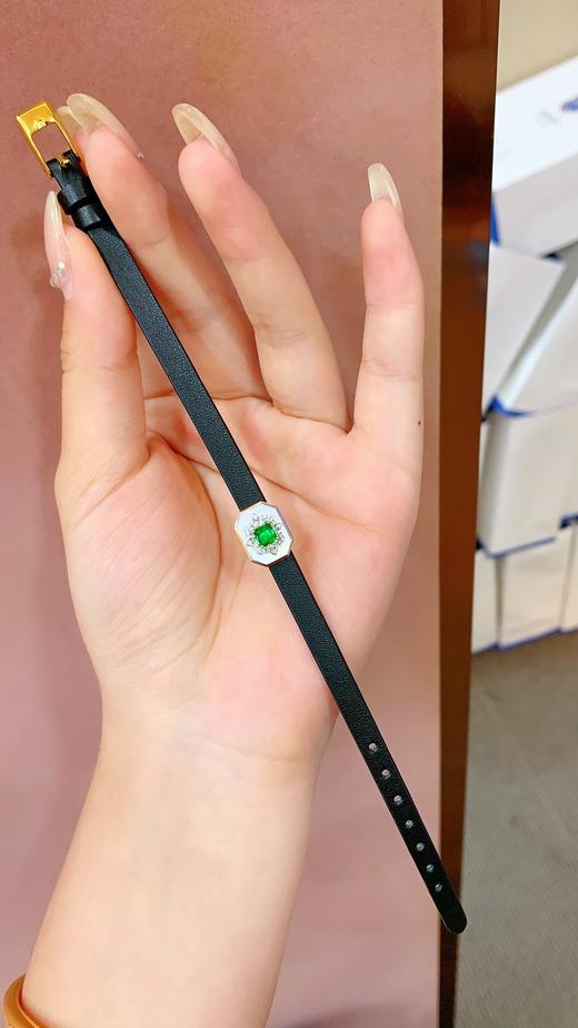 0.35ct 祖母绿手镯吊坠 商品图3