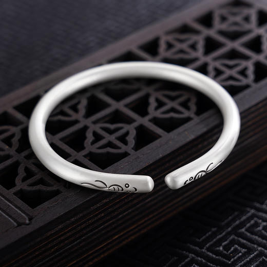 【双鱼戏水】子佩集S999银手工手镯原创设计【55053224】2407 商品图2