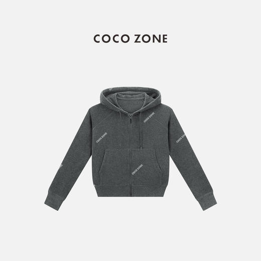 COCO ZONE 女士简约连帽休闲外套百搭通勤上衣CC1C1722 商品图0