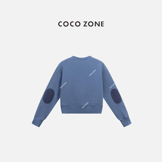 COCO ZONE 100棉设计感长袖卫衣百搭圆领上衣CC1C1744 商品图1