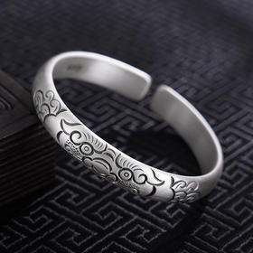 【瑞兽呈祥】子佩集S999银手工手镯原创设计【55051230】2407