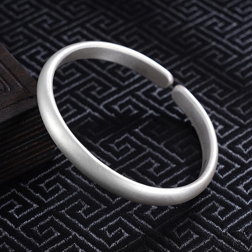 【福福双至】子佩集S999银手工手镯原创设计【55031226】2407 商品图2