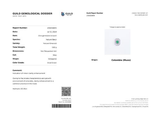 0.35ct 祖母绿手镯吊坠 商品图7