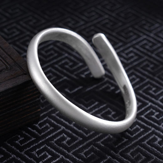 【心灵交汇】子佩集S999银手工手镯原创设计【55035120】2407 商品图3