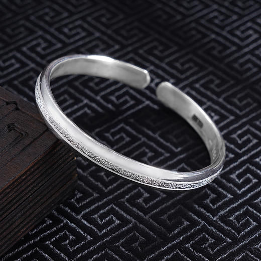 【星河情怀】子佩集S999银手工手镯原创设计【55031107】2407 商品图2