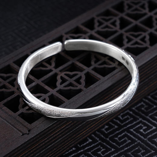 【流星之痕】子佩集S999银手工手镯原创设计【55031106】2407 商品图4