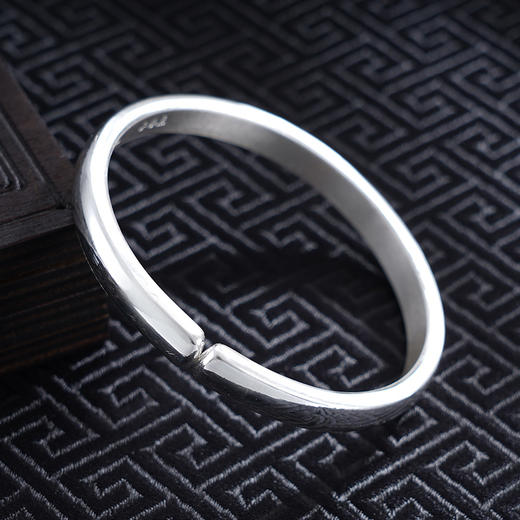 【一鹿安康】子佩集S999银手工手镯原创设计【55031135】2407 商品图2