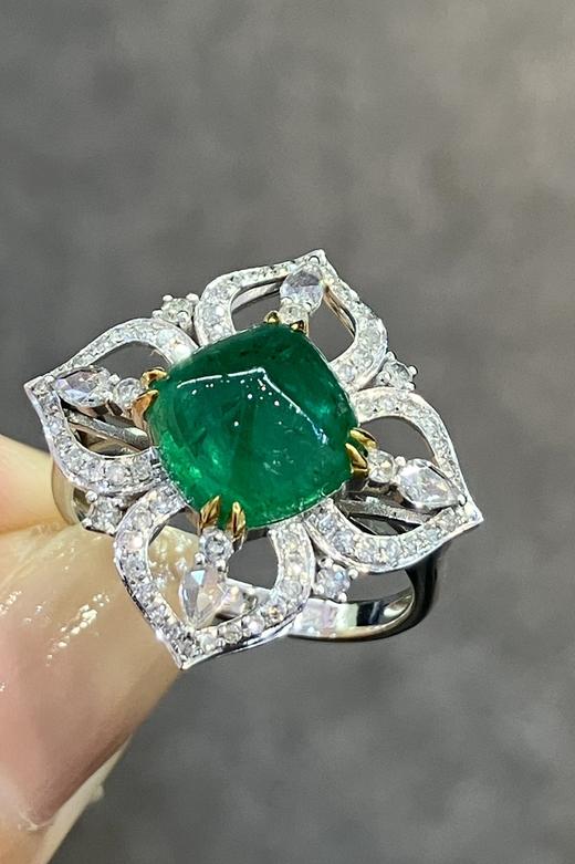 3.5ct 祖母绿戒指 商品图4