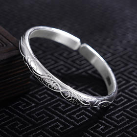 【相濡以沫】子佩集S999银手工手镯原创设计【55051128】2407