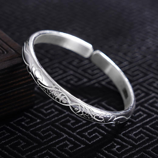 【相濡以沫】子佩集S999银手工手镯原创设计【55051128】2407 商品图1