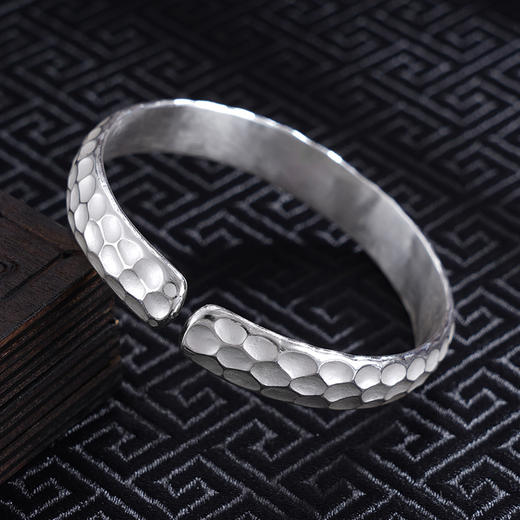 【岁月有痕】子佩集S999银手工手镯原创设计【55031117】2407 商品图4