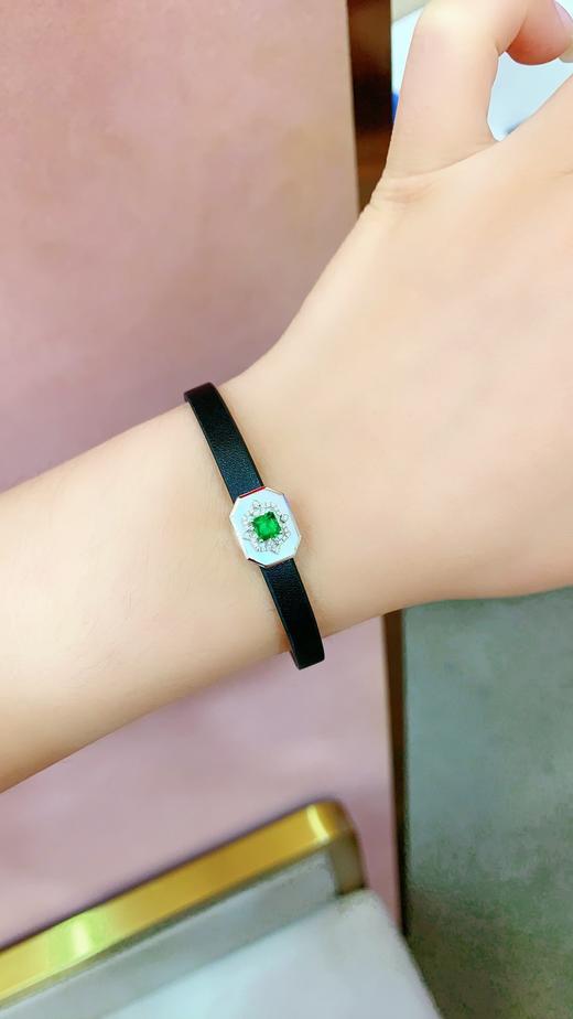 0.35ct 祖母绿手镯吊坠 商品图5