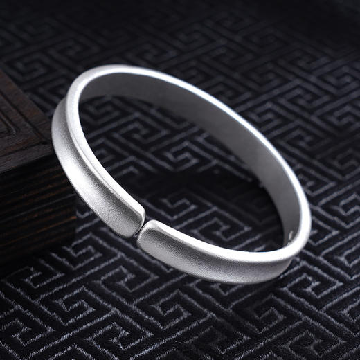 【莫忘初衷】子佩集S999银手工手镯原创设计【55034118】2407 商品图4