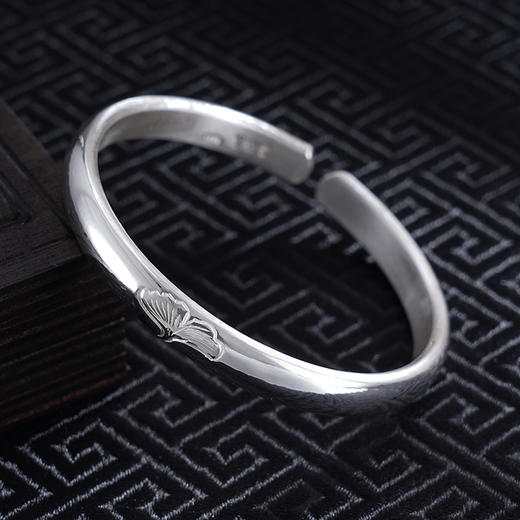 【银杏秋语】子佩集S999银手工手镯原创设计【55031130】2407 商品图2