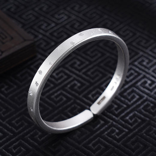 【流星幻想】子佩集S999银手工手镯原创设计【55032122】2407 商品图4