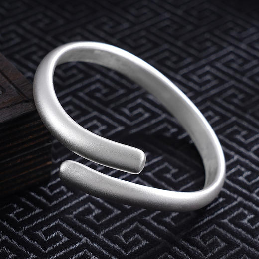 【心灵交汇】子佩集S999银手工手镯原创设计【55035120】2407 商品图1