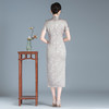 HYX新中式国风改良旗袍连衣裙女夏2024新款高端气质端庄大气薄款礼服 商品缩略图3