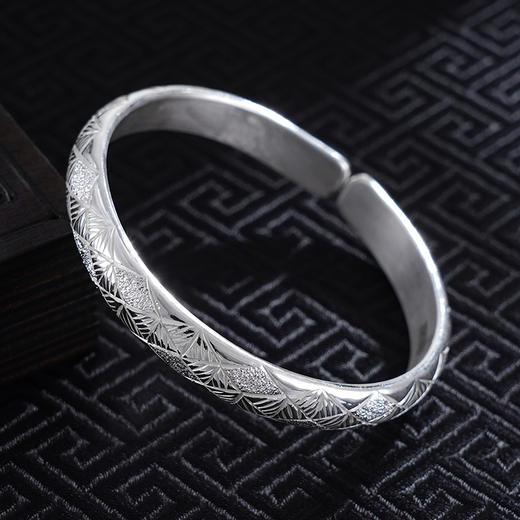 【宇宙奇观】子佩集S999银手工手镯原创设计【55031141】2407 商品图4