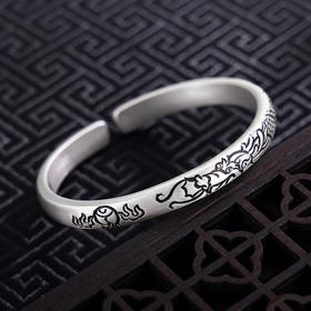 【龙腾仕途】子佩集S999银手工手镯原创设计【55051209】2407