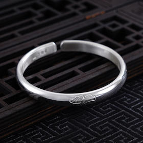 【银杏秋语】子佩集S999银手工手镯原创设计【55031130】2407