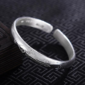 【流光鱼韵】子佩集S999银手工手镯原创设计【55051122】2407