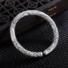 【龙临福至】子佩集S999银手工手镯原创设计【55053211】2407