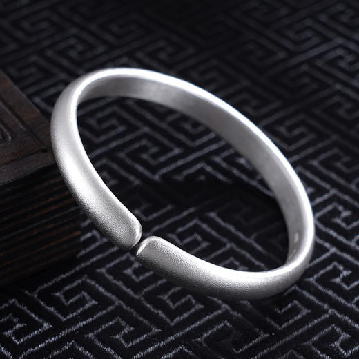 【素心如简】子佩集S999银手工手镯原创设计【55031120】2407 商品图1