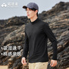 拓路者运动速干衣男2024春夏新款户外半开襟立领长袖t恤棉感上衣 商品缩略图0