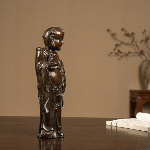 清 红木雕刘海戏金蟾 商品图4