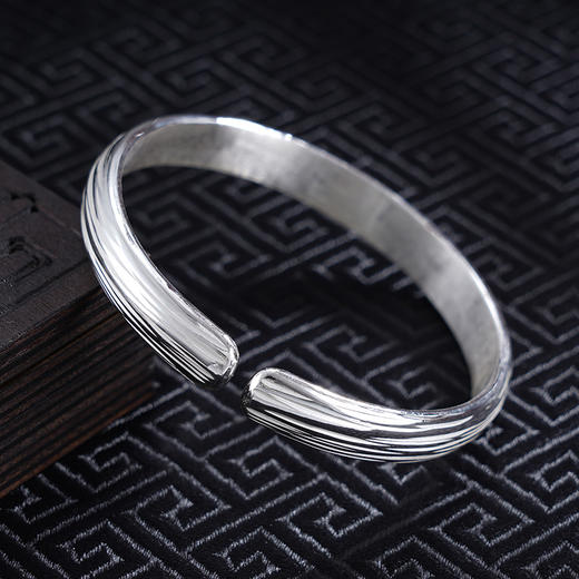 【银河跨步】子佩集S999银手工手镯原创设计【55031102】2407 商品图4