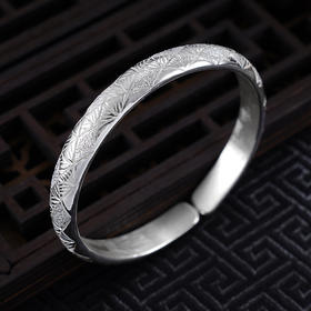 【宇宙奇观】子佩集S999银手工手镯原创设计【55031141】2407