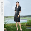 IWY/扶摇系列 黑色夏季高级感国风盘扣短袖西装裙FYQ371 商品缩略图0