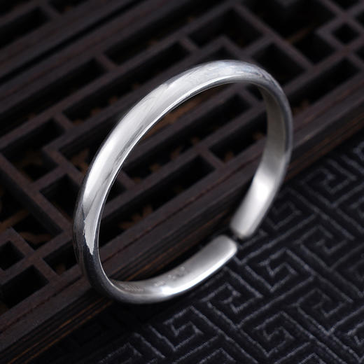 【日月同辉】子佩集S999银手工手镯原创设计【55031125】2407 商品图2