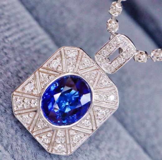 1.12ct 蓝宝石吊坠 商品图3