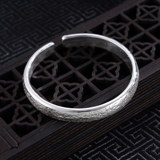 【年华印记】子佩集S999银手工手镯原创设计【55031115】2407 商品图4