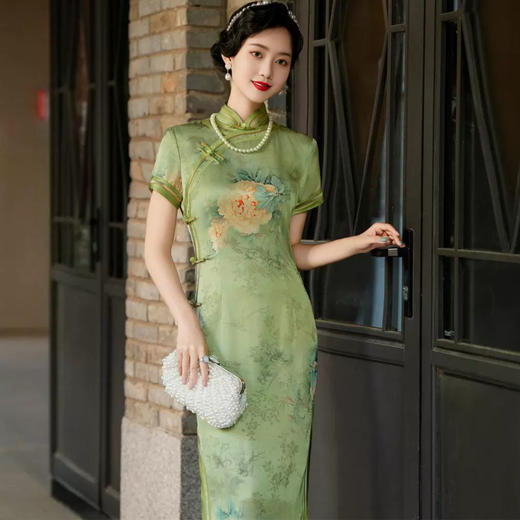 高端老上海旗袍新中式夏女2024新款复古改良高级感国风连衣裙长款 商品图2