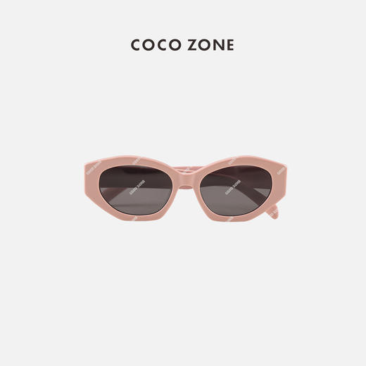 COCO ZONE 时尚复古墨镜多边形显瘦度假太阳眼镜 23C29421 商品图0