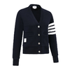 THOM BROWNE 汤姆·布朗 女士经典条纹装饰V领针织开衫 FJT069A 00535 商品缩略图0