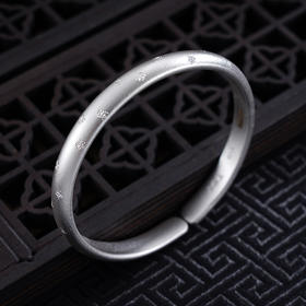 【流星之吻】子佩集S999银手工手镯原创设计【55031122】2407