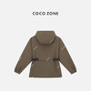 COCO ZONE 复古连帽抽绳长袖外套束带收腰上衣CC1B1510 商品缩略图1