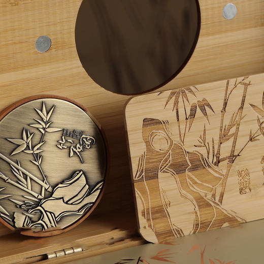 竹石图【竹盒1斤.散茶箱】85元1套.整箱8套 商品图5