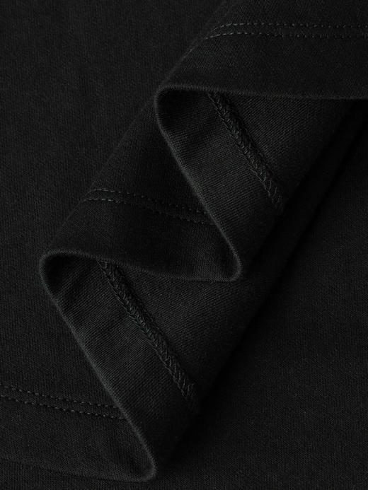 COCO ZONE 设计感下摆弧形上衣简约立领长袖T恤CC2C1576 商品图7