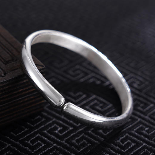 【花映福光】子佩集S999银手工手镯原创设计【55041101】2407 商品图3