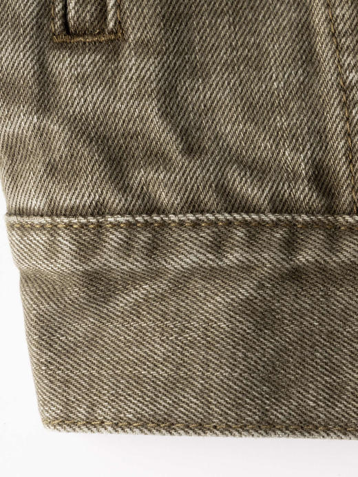 COCO ZONE 100棉复古翻领牛仔外套气质长袖上衣CC1C1542 商品图10