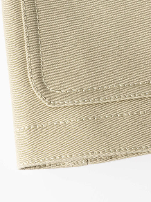 COCO ZONE 莱赛尔棉混纺设计感长袖外套翻领上衣CC1C1699 商品图11