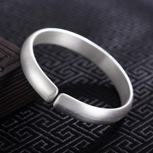 【波光鱼影】子佩集S999银手工手镯原创设计【55051229】2407 商品图3